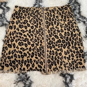 Luca & Grae Animal Print Mini Skirt